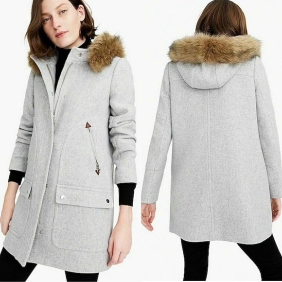 CHATEAU PARKA IN ITALIAN STADIUM-CLOTH WOOL - Picture 1 of 10